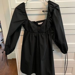 Amanda Uprichard black long sleeve dress
